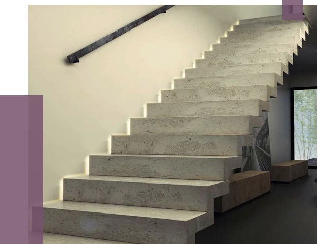 Облицовка бетонных лестниц в Черногорске от 4593 руб/м2 
