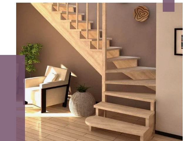 Изготовление Г-образных лестниц в Черногорске от 18883 руб. 