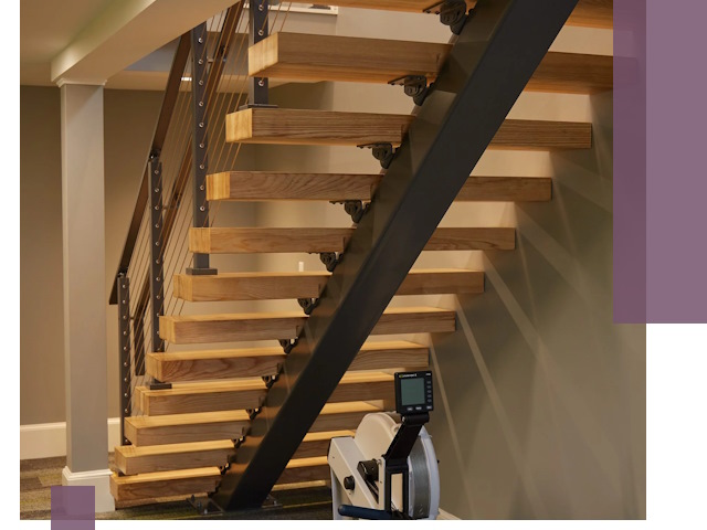 Лестницы на монокосоурах под ключ в Черногорске - изготовление и монтаж