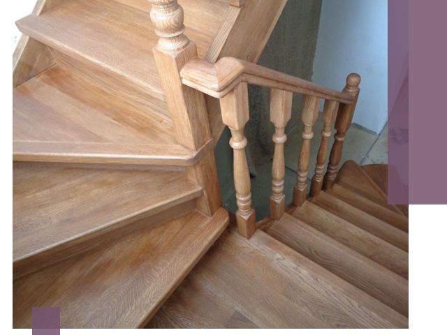 Дубовые лестницы под ключ в Черногорске: изготовление и монтаж