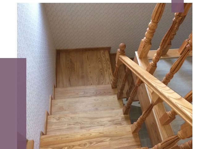 Сосновые лестницы в Черногорске под ключ от 8064 руб.  | ПРОЛЁТ-Чрн