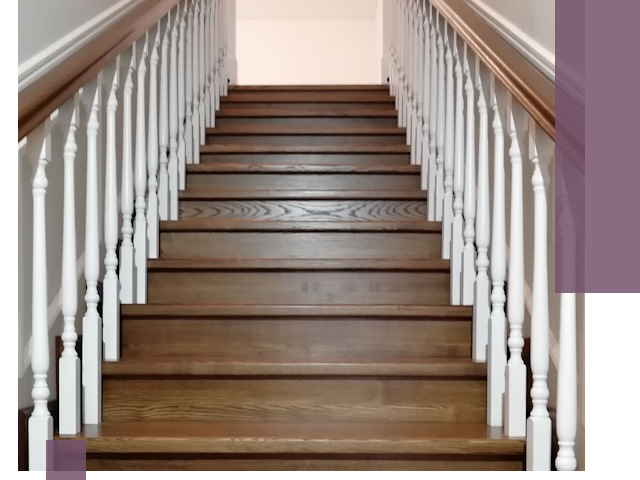 Лестницы из ясеня на заказ в Черногорске — изготовление и монтаж