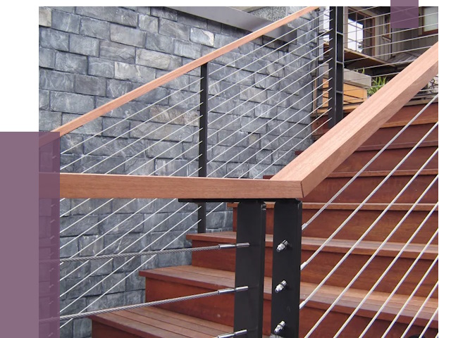 Тросовые перила под ключ в Черногорске от 7757 руб. 