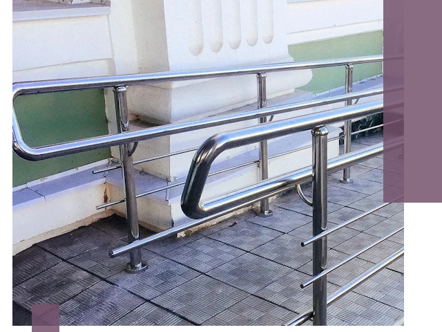 Ограждения пандусов из металла и нержавейки в Черногорске