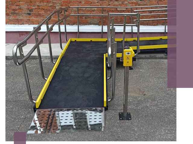 Изготовление наклонных пандусов для инвалидов в Черногорске