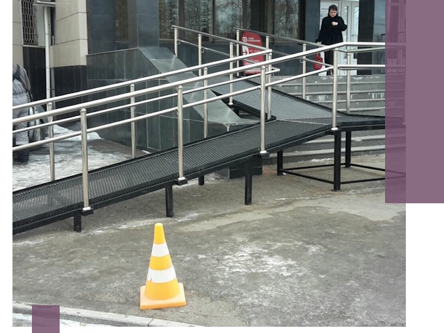 Стационарные пандусы под ключ в Черногорске — изготовление и монтаж