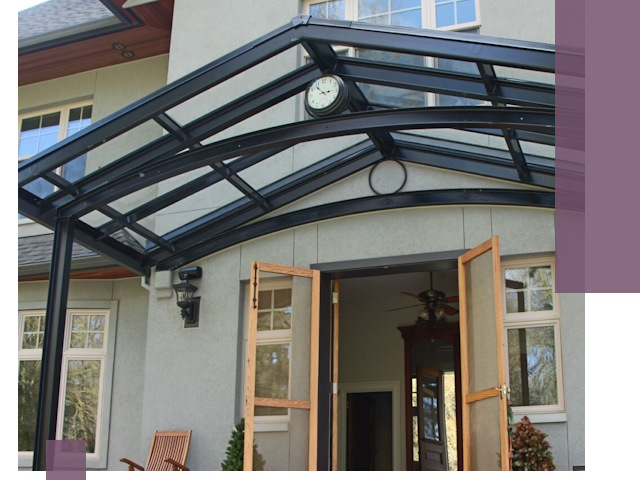 Изготовление и монтаж навесов и козырьков в Черногорске