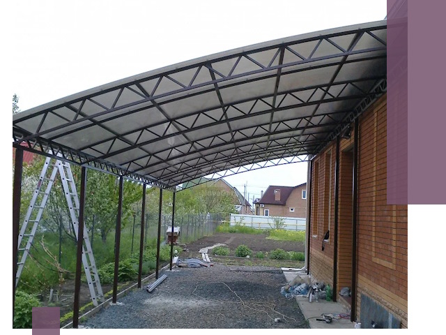 Профессиональный монтаж навесов под ключ в Черногорске