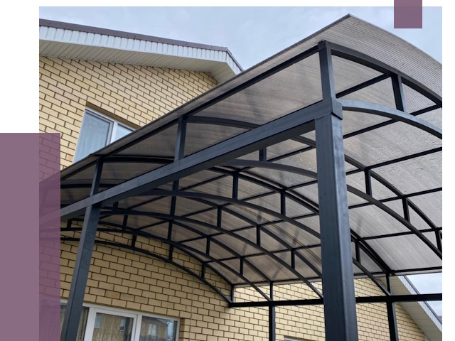 Монтаж козырьков в Черногорске от 11483 руб. | ПРОЛЁТ-Чрн