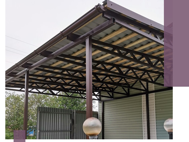 Навесы под ключ в Черногорске: изготовление, монтаж и гарантия