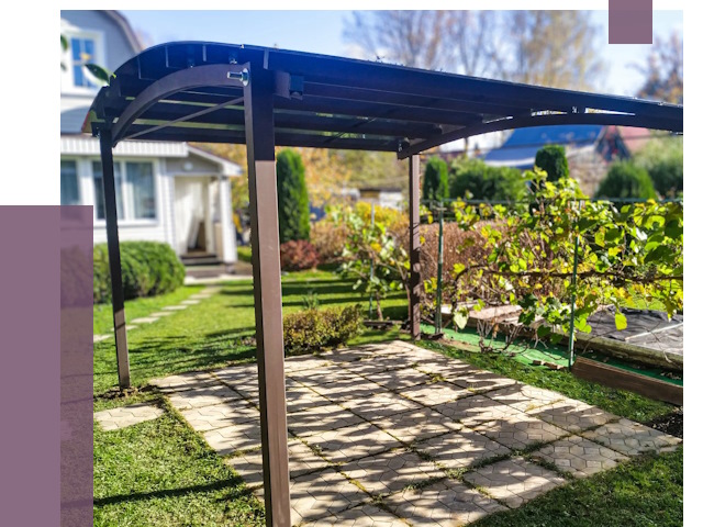 Навесы для дачи в Черногорске от 12708 руб. под ключ — ПРОЛЁТ-Чрн