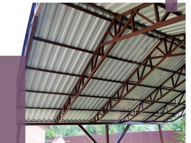 Навесы из профнастила в Черногорске от 7349 руб. | ПРОЛЁТ-Чрн