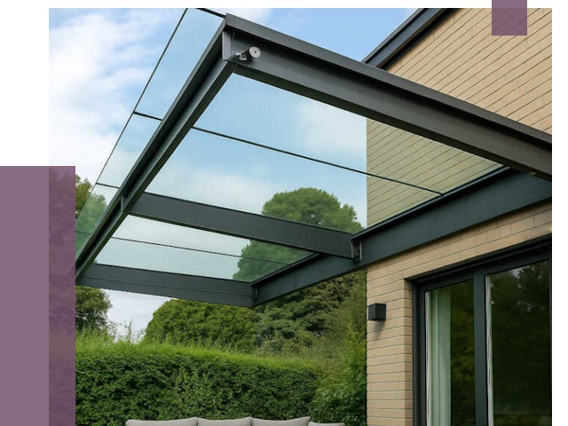 Стеклянные навесы и козырьки в Черногорске от 12248 руб.