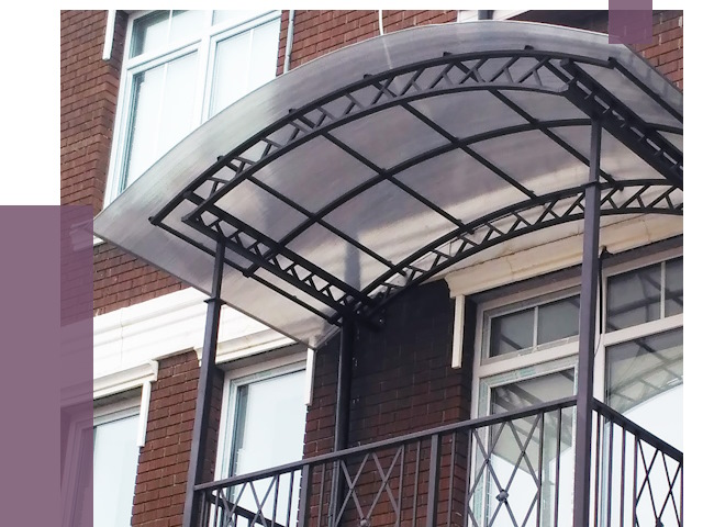 Козырьки над балконом в Черногорске от 8625 руб.  | ПРОЛЁТ-Чрн