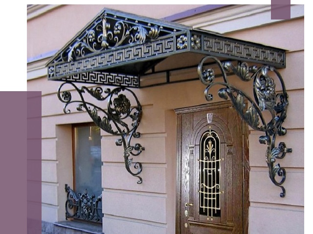 Кованые козырьки в Черногорске под ключ от 12708 руб. — ПРОЛЁТ