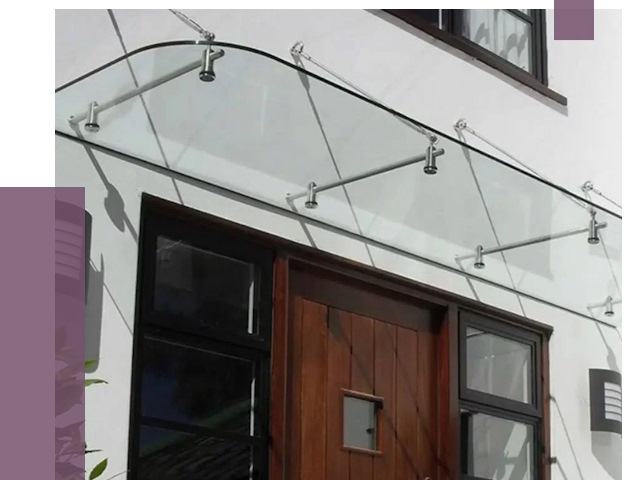 Стеклянные козырьки в Черногорске от 18883 руб. | ПРОЛЁТ-Чрн