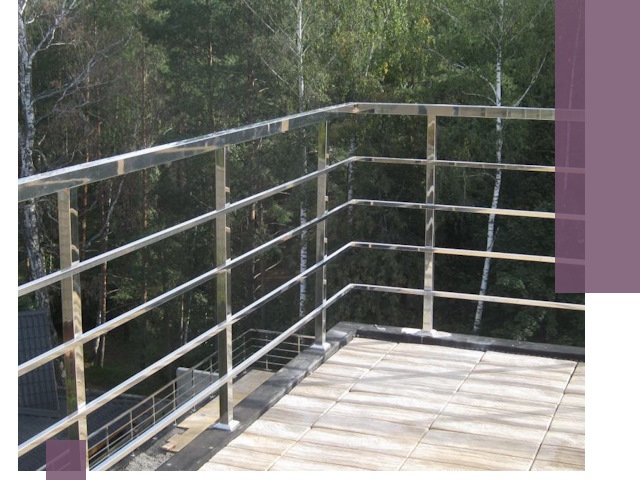 Парапеты из нержавеющей стали в Черногорске — изготовление и монтаж