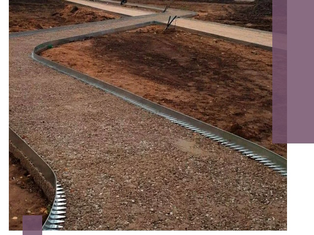 Металлические бордюры под ключ в Черногорске — изготовление и монтаж