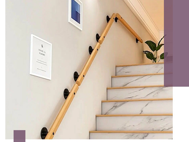 Поручни металлические и деревянные под ключ в Черногорске